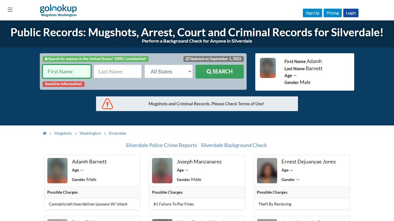 Mugshots Silverdale, Arrest Records Silverdale - golookup.com