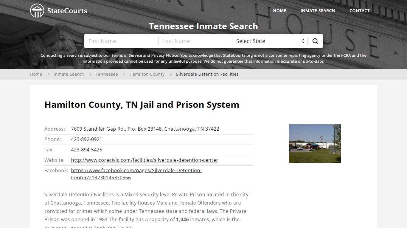 Silverdale Detention Facilities Inmate Records Search, Tennessee ...